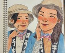 誕生日や記念日など特別な日に送る似顔絵を描きます 名刺などに入れる似顔絵から相手に送るプレゼントに、似顔絵を イメージ5