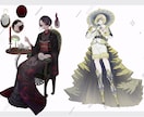 TRPG用立ち絵イラスト描きます 世界観に合わせた衣装デザインがデザインが得意です イメージ3