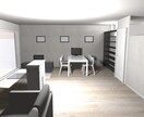 インテリアの簡易シミュレーションします 3D図面による家具の簡易シミュレーションです。 イメージ2