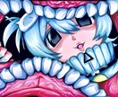 個性的で目を引くイラスト描きます アイコン/MV/歌ってみた/立ち絵/ジャケット など！ イメージ5