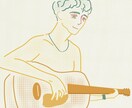 レトロっぽいおしゃれ線画イラストを制作ます 今っぽい少し雰囲気のあるイラスト提供できます！ イメージ4