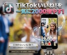 TikTokのいいね！いきなり2000増やします 【100名限定】新規開業！注文数の１割増納品です！ イメージ1