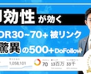 被リンク（DR30〜70）を500〜本、作成します 即効性のある被リンク、バックリンクを送ります。 イメージ1