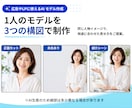 広告やLPに使えるAIモデル画像を作成します 撮影不要｜ターゲットや広告の内容に合わせて人物素材を制作 イメージ4
