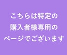 こちらは特定の購入者様専用のページでございます こちらは特定の購入者様専用のページでございます。 イメージ1