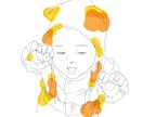お写真を元に繊細な線画イラスト作成します 3枚で2千円！お気に入りの写真を素敵なイラストにしませんか？ イメージ2