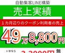 月額3,500円  公式LINE構築します 【49万円の売上実績あり！！】 イメージ1