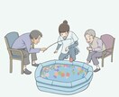 介護・福祉の現場で伝わるカットイラストを制作します 福祉関連のパンフレット・研修資料等にお使いいただけます。 イメージ5