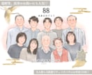 オシャレかわいい♩温かくて似てる似顔絵かきます 印刷郵送◎シンプルだけどあったかい♩プレゼント/還暦/記念日 イメージ2