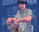 ポップ＆スタイリッシュなトレースイラスト作成します あなたの写真から目を引く一枚かっこいい一枚を イメージ2
