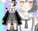 女の子のイラストや配信用立ち絵・描きます ふわふわ可愛いい女の子描きます！デフォルメキャラもOKです♪ イメージ2