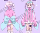 一枚絵、立ち絵、アイコンなどのイラストを提供します キャラクターデザインなどもお任せください！ イメージ5