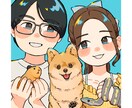 温かみのあるデフォルメイラストを制作します 商用や記念にも！動物や幅広い年代の人物もお任せください イメージ2