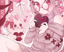 商用可！ご要望にそった可愛いイラストお描きします 1枚絵、アイコン、グッズ等、可愛いイラストお届けします！ イメージ4