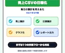 売上CSVを日報形式に整えます 毎日の売上確認を見やすく整理します イメージ2
