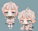 あなたのオリキャラ、V体の可愛いミニキャラ描きます 配信などで使えるミニキャラを１体2000円で描きます！ イメージ1