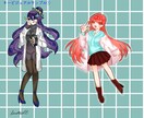格安！ポップで愛らしい女の子描きます 鮮やかで可愛いイラストをご希望の方に思い描く形で提供します イメージ3