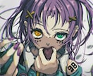 毒々しい女性イラストを描きます バストアップの女性キャラを描きます イメージ5