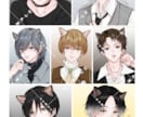 一枚絵、SNSアイコン、立ち絵等のイラスト描きます ご要望に沿ったタッチ、スタイルで制作致します！ イメージ4
