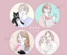ビジネスイラストに＋おしゃれで信頼・個性UPします 大人ふんわり、水彩・外国パステル。好かれるデザイン！商用有り イメージ8