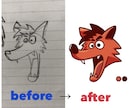 手書きイラストをデータ化します 安心のクオリティ！オプション多数で理想を形にします！ イメージ7