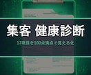 お店のネット集客を17項目で健康診断します HPの問題点を100点満点で見える化。直すべきTOP3付き イメージ2