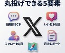 X運用代行をロードマップ×月次レポートで提供します X文章で仕事をつくる伴走型代行・月60本 イメージ3