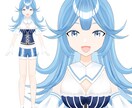 Vtuberキャラデザ・立ち絵イラストを制作します パーツ分けしたLive2D用のイラストを納品 イメージ3