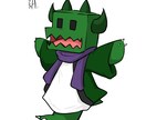 グッズ用イラストを描きます アクリルキーホルダー・スタンド・ステッカーなど描きます。 イメージ2