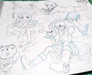イラストオーダー承ってます 友達へのプレゼントやこの構図で描いてほしい等自分の妄想を形に イメージ2