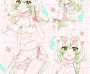 SDイラスト付きのキャラクターイラストを提供します かわいいデフォルメイラストの欲張りセット！ イメージ3