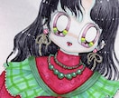 独特で可愛い！個性的な絵柄でかわいくしちゃいます 完全手描き！アナログイラストであなたの魅力を引き出します イメージ1