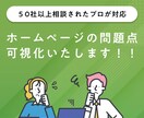 ホームページの問題点を可視化します ホームページを50件以上診断した経験を踏まえなんでもお答え イメージ1