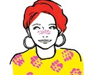 おしゃれなタッチで似顔絵描きます おしゃれでちょっと個性的なビビットな色合いのテイスト イメージ2
