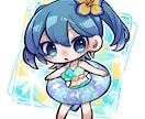水着限定お値引き価格！SDキャラ描きます 夏のお手伝い！水着のデザインもします！ イメージ3