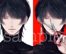 SNS用アイコンイラスト制作します 儚くて綺麗な男の子や暗めの絵を描くのが得意です イメージ3