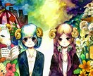 色鮮やかな水彩イラスト描きます 個人観賞用、アイコン、同人誌表紙等に イメージ1