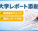大学レポートの添削と構成アドバイスをします 理系レポート・研究レポートにも対応 イメージ1