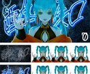 歌ってみた・MVイラスト・一枚絵描きます シンプルで鮮やかなイラストはいかがですか？ イメージ4