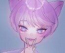 世界に1枚だけのバストアップイラストをお描きします 私の絵柄で貴方だけのアイコンを描きます イメージ1
