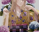 厚塗りで透明感のあるイラスト描きます 男性も女性も、和風も洋風もお任せください イメージ3