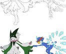 清書代行・ラフから線画に仕上げます 模写が得意です。丁寧に描かせていただきます。 イメージ3