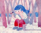 絵本のような世界観を描きます 透明水彩で描くあなただけの一枚絵【アナログ原画対応】 イメージ1