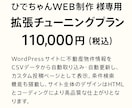 拡張チューニングします ひでちゃんWEB制作　様専用　拡張チューニングプラン イメージ1