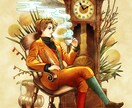 レトロッパな世界観のイラスト制作します 重厚×メルヘン~物語を感じる幻想的な一枚をお届けします~ イメージ5