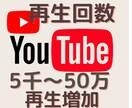 YouTube再生回数が増えるよう宣伝＆拡散します 1000～500000視聴数まで増加させます！ イメージ1