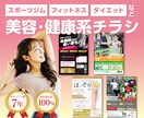 歴7年！美容・健康系チラシをデザイン制作します スポーツジム・フィットネス・ダイエット系向け！プロが作ります イメージ1