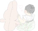 写真を模写し、暖かみのある似顔絵を描かせて頂きます 写真を元に描きます。アップ、後ろ姿、全身どれでもOKです イメージ1
