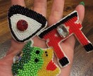 オーダーメイド　ビーズ刺繍ブローチ作成します 世界に一つの作品一つ一つ真心込めて作らせていただいてます。 イメージ3