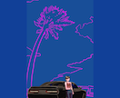 愛車×人物の雰囲気あるイラスト描きます 車と風景をおしゃれな一枚にします イメージ2